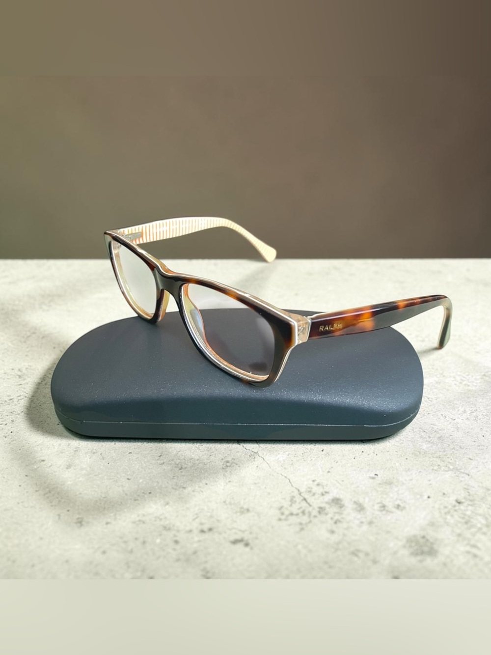 Ralph Lauren RA7046 Women's Dark Havana/Orange 49-17-135mm Eyewear Frames & Case